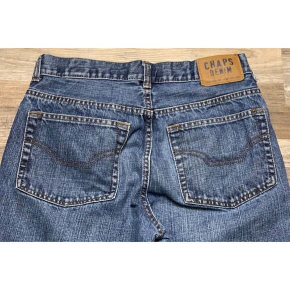 Chaps 1978 Demin Mens Straight Fit Jeans Cotton Medium Wash Size 30x32 - Picture 4 of 14